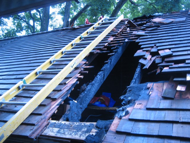 GARAGE FIRE BEDFORD CENTER RD
